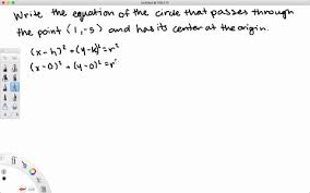 Distance Formula To Find The Radius