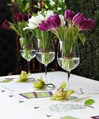 Fl Wine Glass Wedding Centerpieces