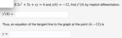 Answered If 2x2 5x Xy 4 And Y 4