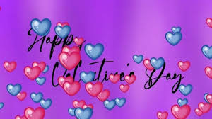 Happy Valentine S Day Purple Background