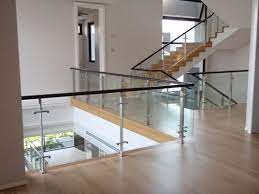 Silver Staircase Stainless Steel Glass