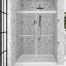 Double Sliding Frameless Shower Door