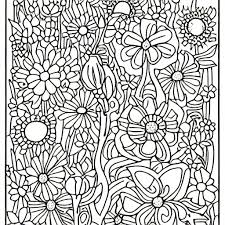 Flower Garden Coloring Page Creative