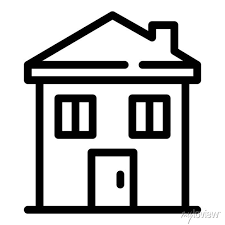 House Building Icon Outline House