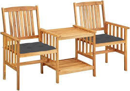 Mengk Garden Chairs With Tea Table And