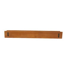 Litton Lane Brown 2 Shelves Wood Wall Shelf With Lip Set Of 2