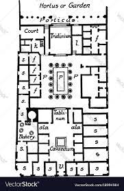 House Of Pansa Pompeii Plan Vintage
