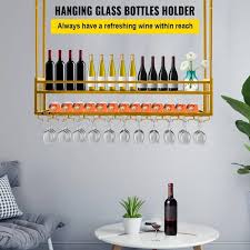 Vevor 33 Bottle Ceiling Wine Glass Rack