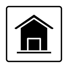 House Solid Icon Social Media Sign