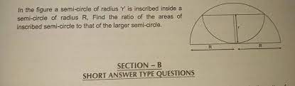 In The Figure A Semi Circle Of Radius