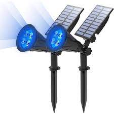 Cubilan Blue Solar Spot Lights Outdoor