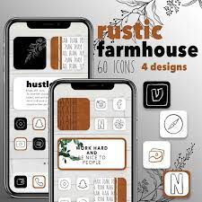 Buy Rustic Farmhouse Ios 14 Theme Pack