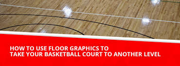 Floor Graphics On A Basketball Court