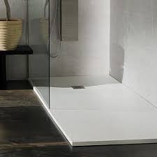 Solidsoft White Slate Effect Shower