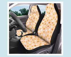 Boho Polka Dot Car Seat Cover Set Of 2