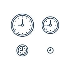 Large And Small Clock Time Concept