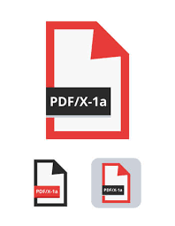 Pdf X 1a File Flat Vector Icon Symbol