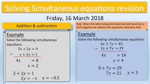 Solving Simultaneous Equations Through