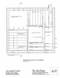 Akin House Basement Plan First Floor