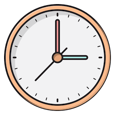 Wall Clock Vector Stall Lineal Color Icon