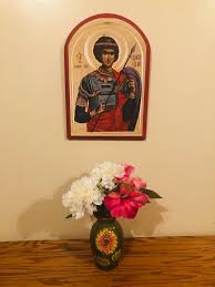 Fancy Orthodox Icon Of Saint George The