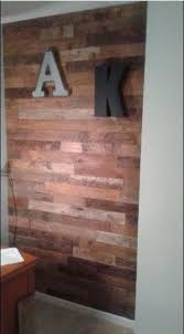 Diy Reclaimed Wood Accent Wall Brown