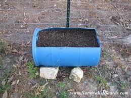 Raised Bed Garden From A Barrel