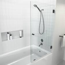 Frameless Hinged Shower Door At
