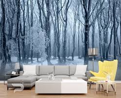 Frozen Forest Wall Mural Winter Forest