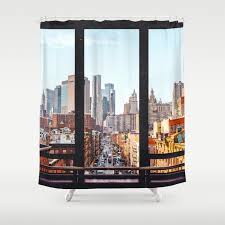 City Window Views Shower Curtain