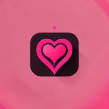 Photo Pink And Black Heart Icon