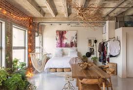 Eclectic Bedrooms With String Lights