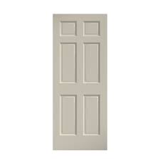 Eightdoors 80 Inch X 30 Inch 6 Panel White Primed Solid Wood Core Door