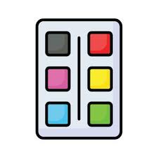 Paint Palette Icon Vector Art Icons