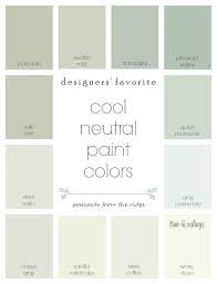 Cool Neutral Paint Colors