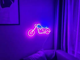 Motorbike Neon Wall Decor Art Bike Neon