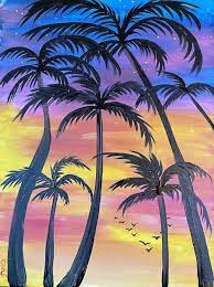 Sunset Palms Paint The Town