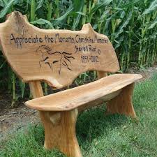 Wooden Bench Outdoor Memorial Benches