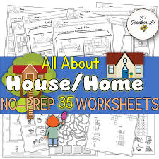 House Home No Prep Worksheets Made