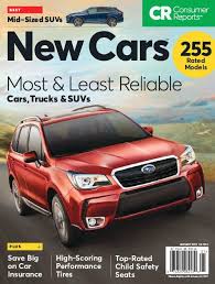 Consumer Reports New Cars January