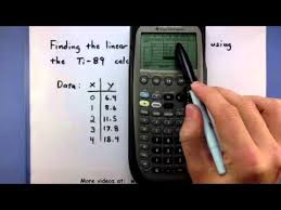 Find The Linear Regression Line Using
