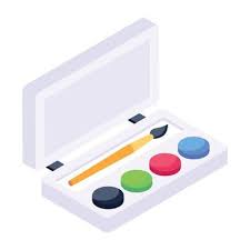 Watercolor Box Vector Art Icons And