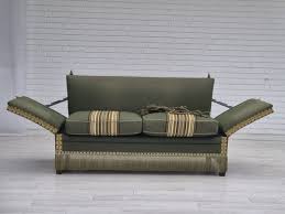Anish Velour 2 Seater Drop Arm Sofa In
