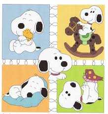 Baby Snoopy Collage Cross Stitch