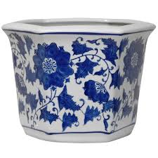 White Porcelain Flower Pot