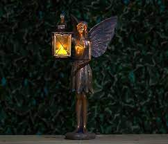 Ornamental Fairy Statue With Led Tea