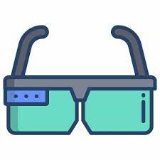 Smart Glasses Icon On