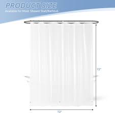 Clear Shower Curtain Liner Set