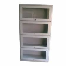 Mild Steel Ms Glass Door Bookshelf For