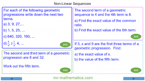 Non Linear Sequences Mr Mathematics Com